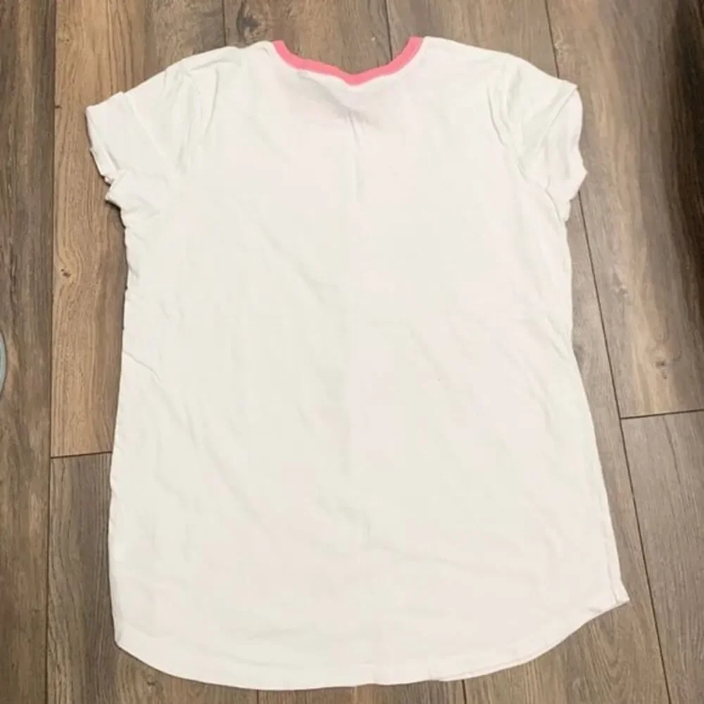 Old Navy Be The Sunshine White Metallic Gold Tee Shirt Plus Size XXL 20